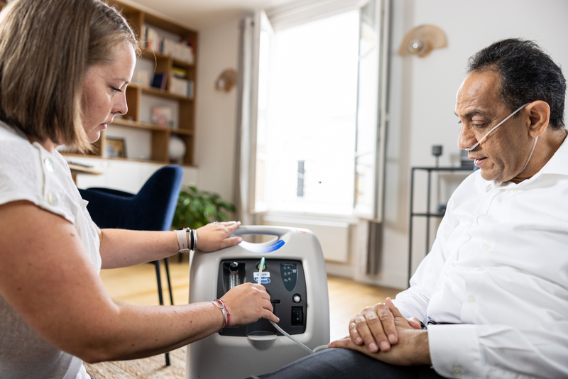 Oxygen therapy in ederly patients - Stationary oxygen concentrator testing (male) 2