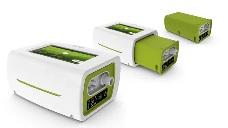 Aparelho de ventilação mecânica EO-150 desmembrado