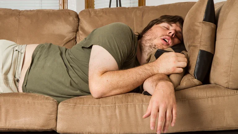 Sleepy Man with Sleep Apnea