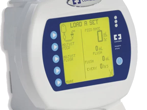 Bomba para nutrição enteral Kangaroo ePump ligada