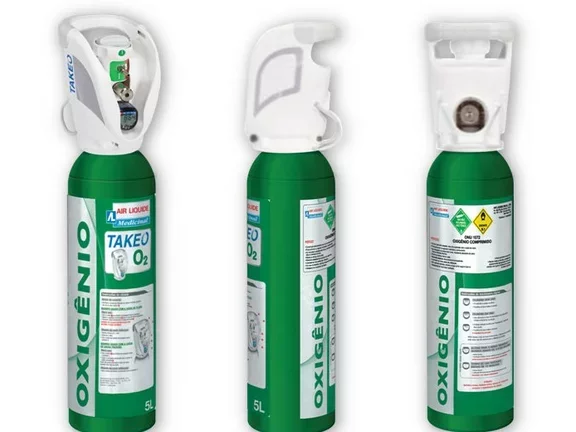 Cilindro de oxigênio medicinal