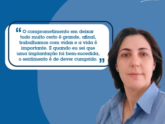 Foto com depoimento de colaborador Tatiane Silva - Técnica de Serviços e Instalações I