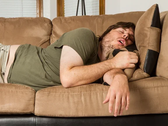 Sleepy Man with Sleep Apnea