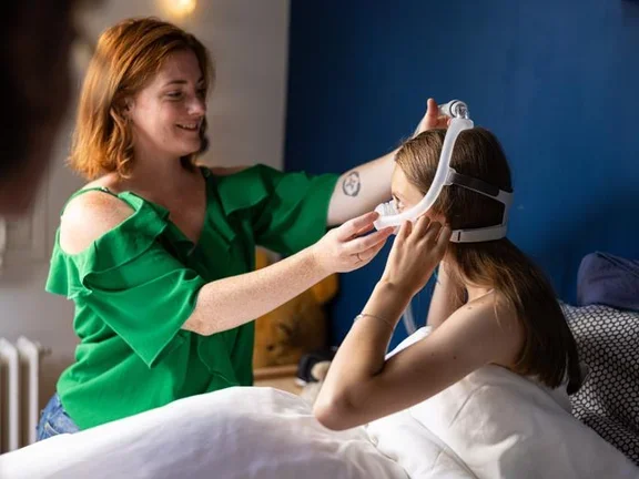 Obstructive sleep apnea in children - therapy initiation (girl) 03