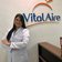 Consultora de terapia respiratória Thaianna Rodrigues da VitalAire Clinic Natal