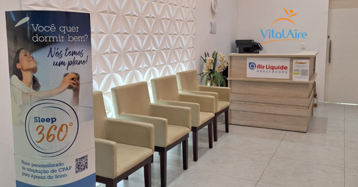 VitalAire Clinic Taguatinga: recepção aconchegante 