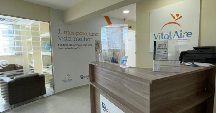 Imagem da VitalAire Clinic Tijuca, no Rio de Janeiro: recepção