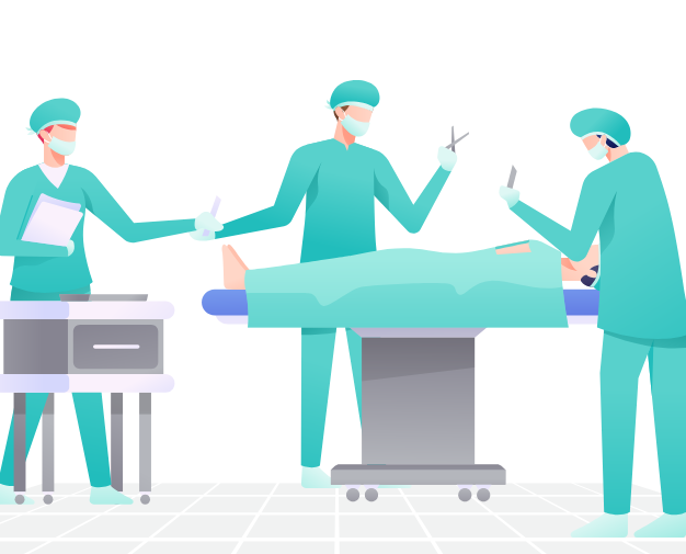 Imagem ilustrativa de centro cirúrgico, podendo ser um dos tratamentos  complementares ou proposto para Apneia do Sono