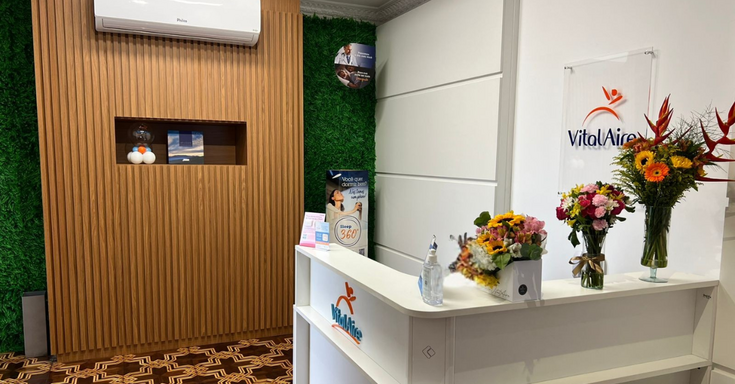 Recepção da VitalAire Clinic: sofisticação e excelência